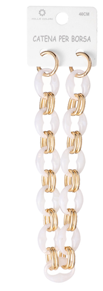 Catena per Borsa con Maglie Tonde Effetto Marmo – 40CM
