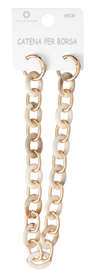 Catena per Borsa Maglie Tonde in Resina Marmorizzata – 40CM