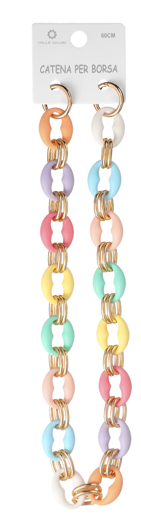 Catena per Borsa Tracolla in Resina Multicolore - 60 cm