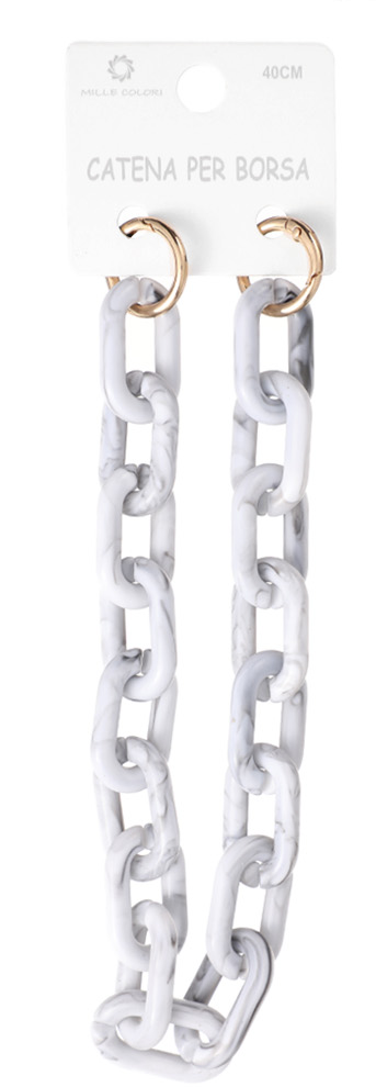 Catena per Borsa Maglia Rettangolare Effetto Marmo – 40CM