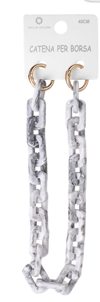 Catena per Borsa Maglia Rettangolare Stile Industriale – 40CM