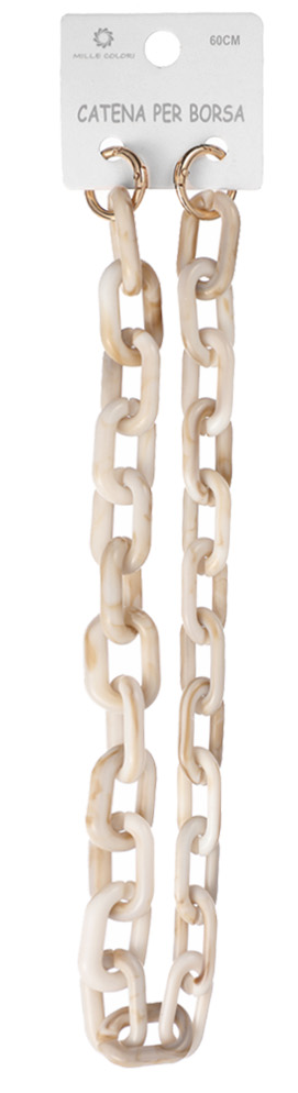 Catena Acrilica Marmorizzata Maglia Ovale - 60CM