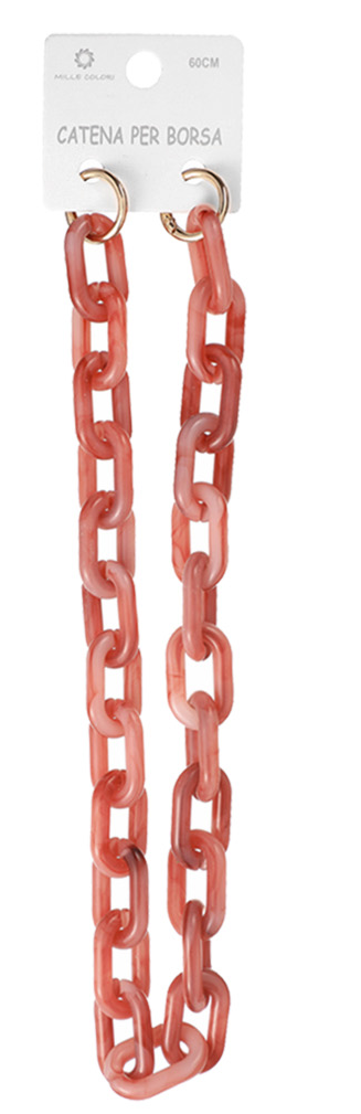 Catena Acrilica Marmorizzata Maglia Ovale - 60CM