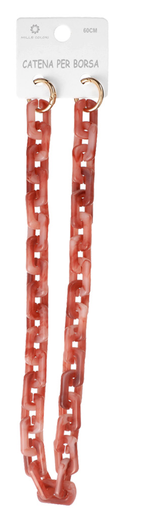 Catena per Borsa Tracolla in Resina con Ganci Dorati - 60 cm