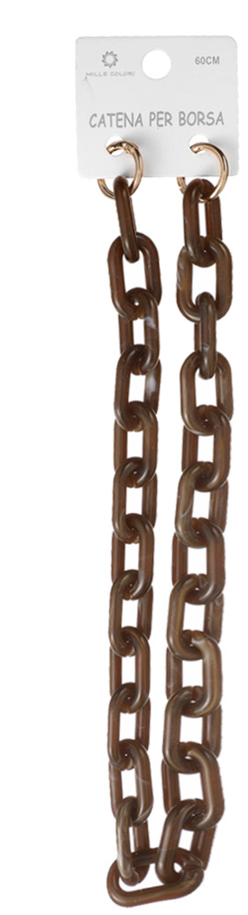 Catena Acrilica Marmorizzata Maglia Ovale - 60CM