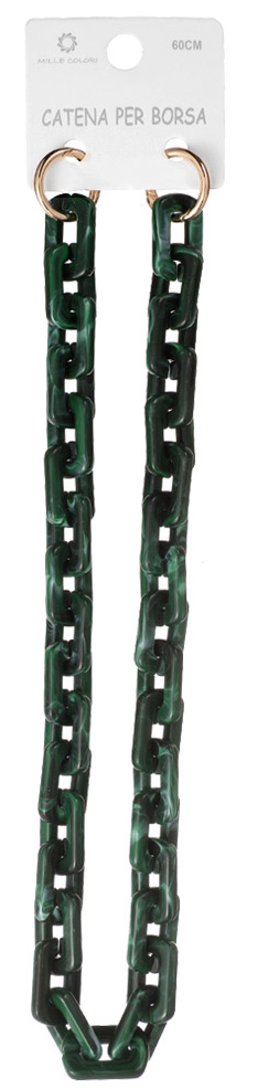 Catena per Borsa Tracolla in Resina con Ganci Dorati - 60 cm