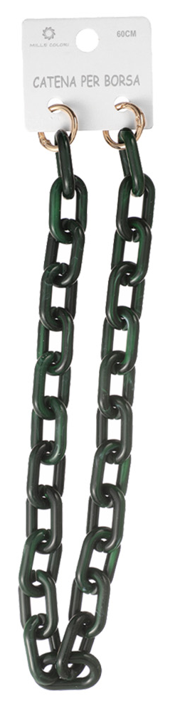 Catena Acrilica Marmorizzata Maglia Ovale - 60CM