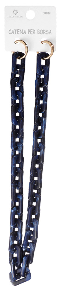 Catena per Borsa Tracolla in Resina con Ganci Dorati - 60 cm
