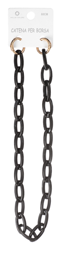 Catena per Borsa Tracolla in Resina Leggera con Ganci Dorati - 60 cm