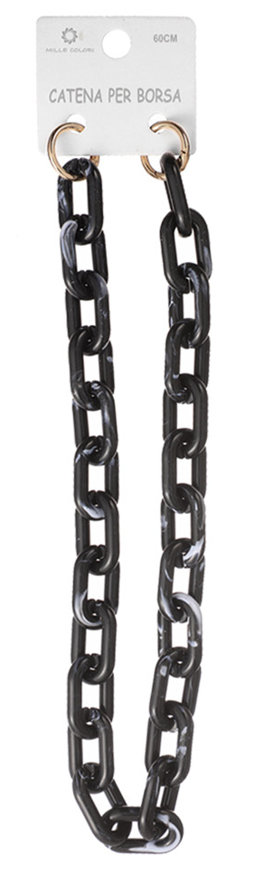 Catena Acrilica Marmorizzata Maglia Ovale - 60CM