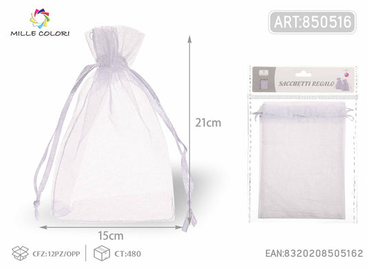 Sacchetti in organza 15cm*21cm 4pz