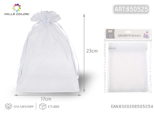 Sacchetti in organza 17cm*23cm 4pz