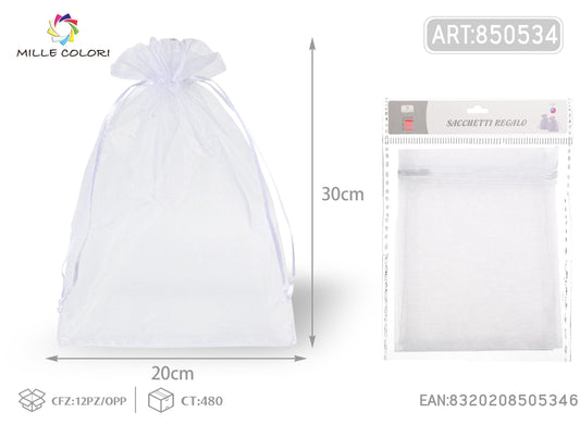 Sacchetti in organza 20cm*30cm 3pz