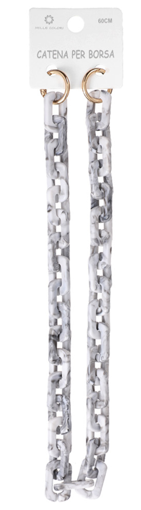 Catena per Borsa Tracolla in Resina con Ganci Dorati - 60 cm