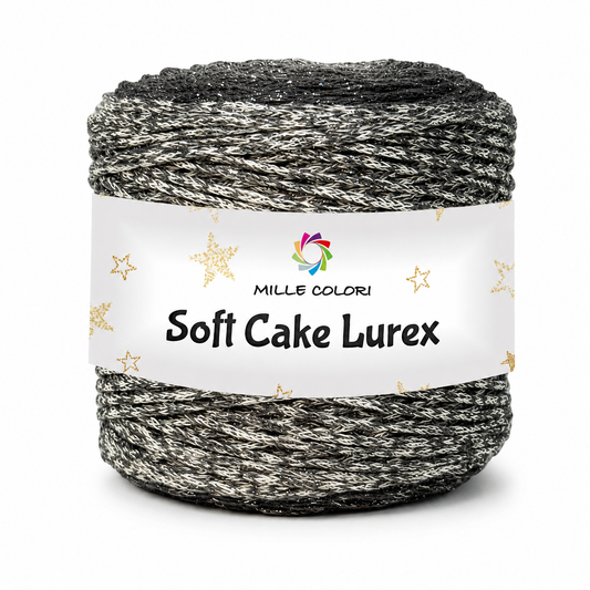 Aurora d’Argento Notturna – Filato Soft Cake Lurex 250 g – Tutte le Tonalità – Immagine 1 di 3