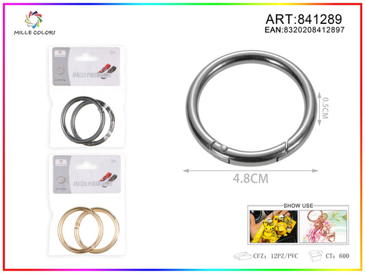 Anelli per borsa 0.5x4.8cm 2pz - WE MAKE DIY - MILLE COLORI