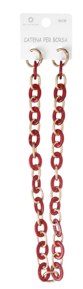 Catena Acrilica Elegante con Anelli in Metallo – 60CM - WE MAKE DIY - MILLE COLORI