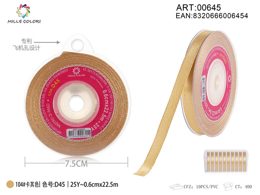 NASTRO DI RASO - COLORE SABBIA