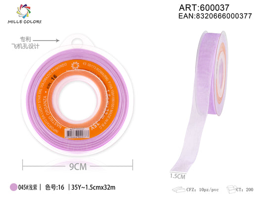 NASTRO ORGANZA - LILLA
