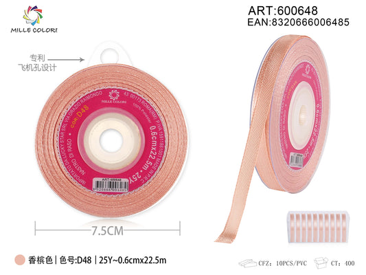 NASTRO DI RASO - ROSA NUDE