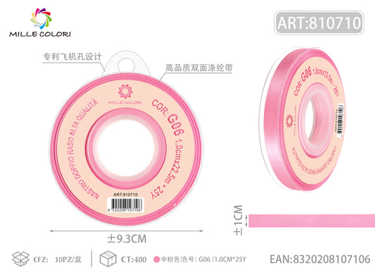 NASTRO DI DOPPIO RASO - ROSA BRILLANTE