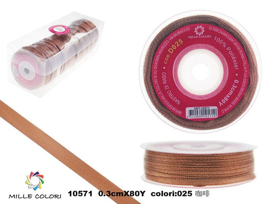 NASTRO DI RASO - MARRONE