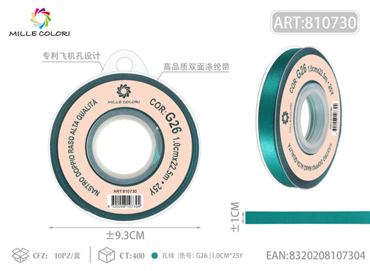 NASTRO DI DOPPIO RASO - VERDE MALACHITE