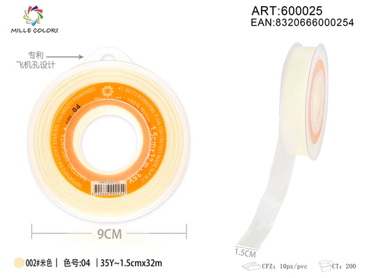 NASTRO ORGANZA - BEIGE