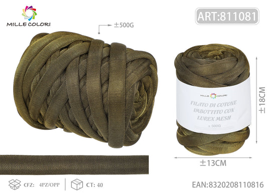 Oro – Filato Marshmallow Lurex Mesh 500 g – Tutti i Colori – Immagine 1 di 1