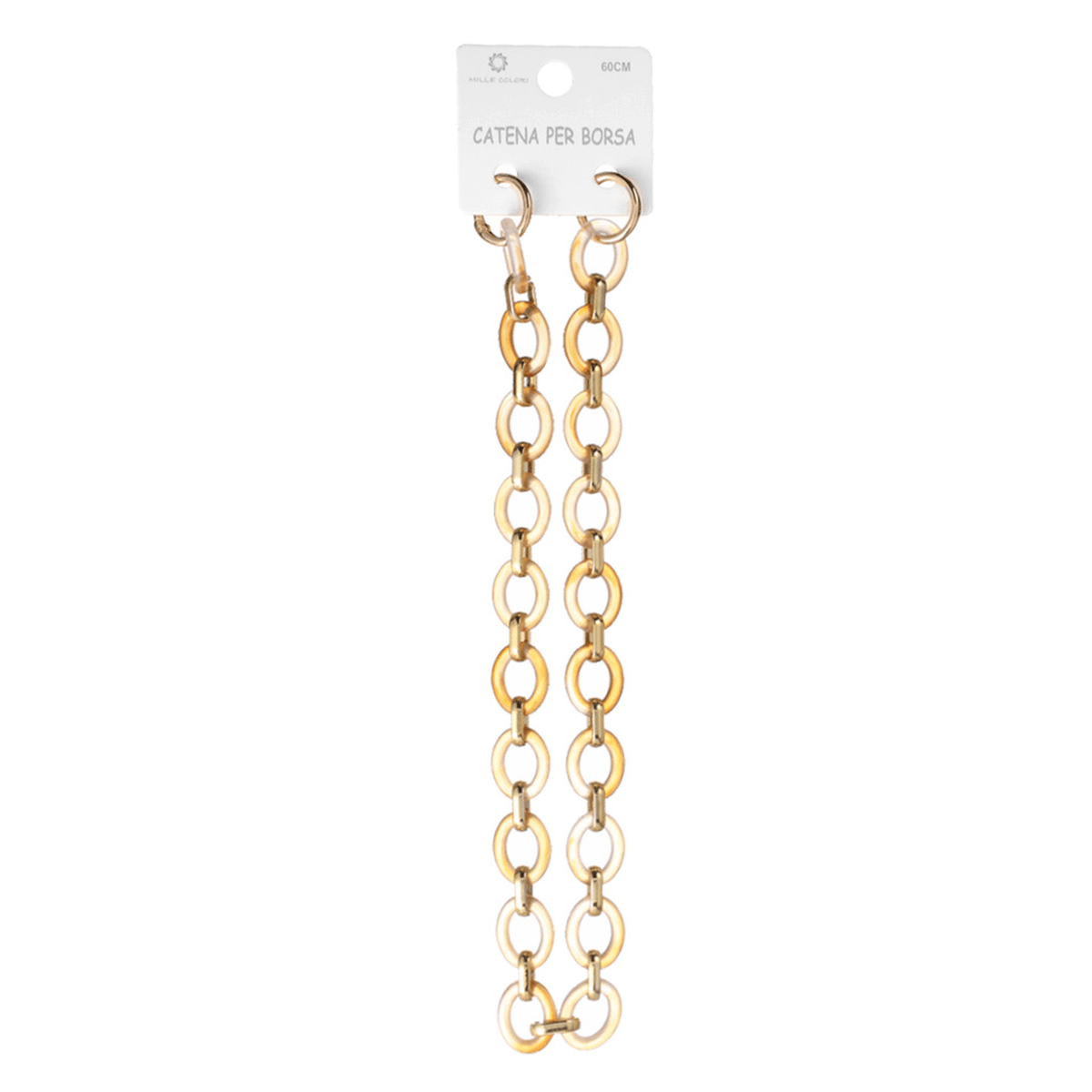 Catena Rotonda Resina 60 cm - CARAMELLO