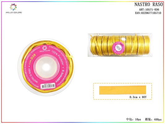 Nastro di Raso Oro Antico Elegante per Bomboniere e Regali Luxury | Mille Colori - WE MAKE DIY - MILLE COLORI