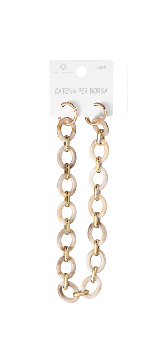 Catena per Borsa Elegante in Acrilico e Metallo – 40cm