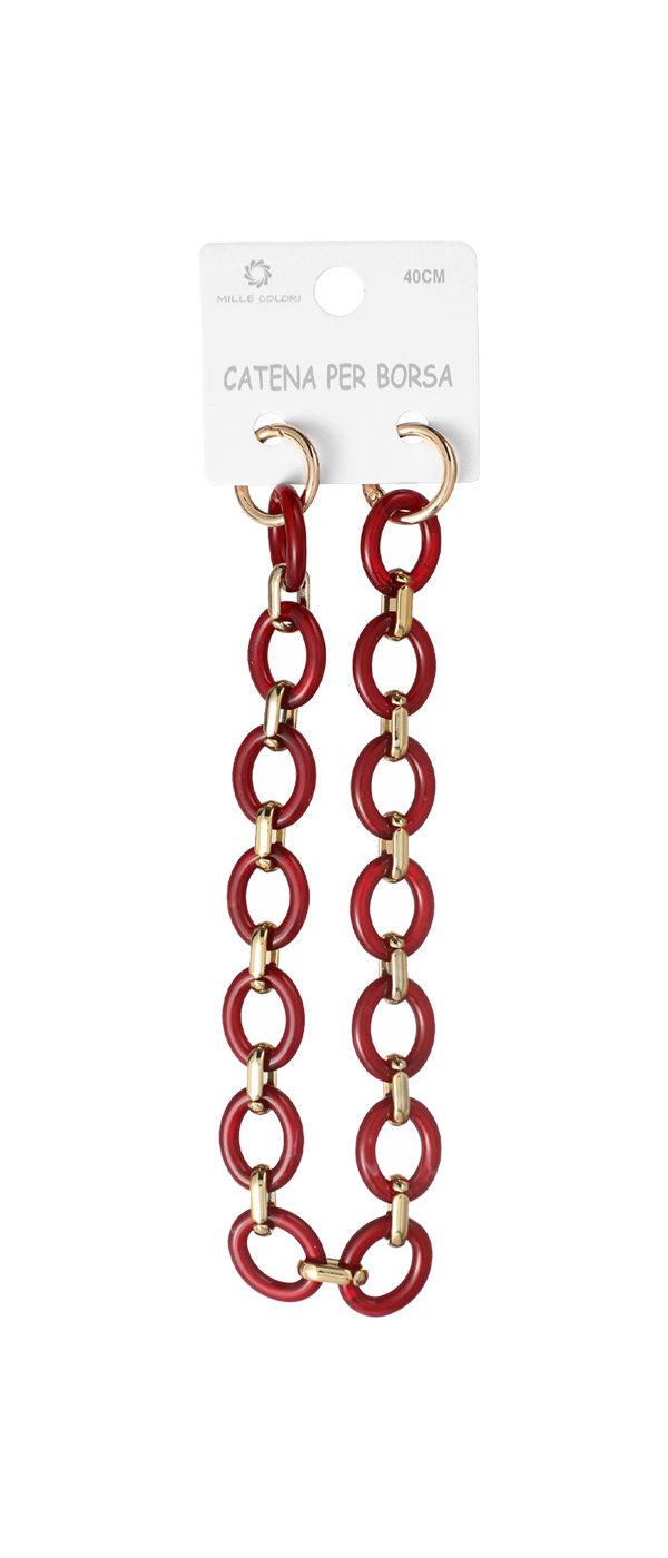 Catena per Borsa Elegante in Acrilico e Metallo – 40cm