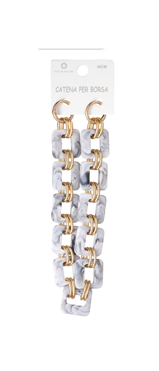 Catena per Borsa a Maglie Quadrate – 40CM