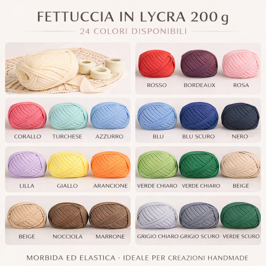 FETTUCCIA IN LYCRA 200G-MILLE COLORI