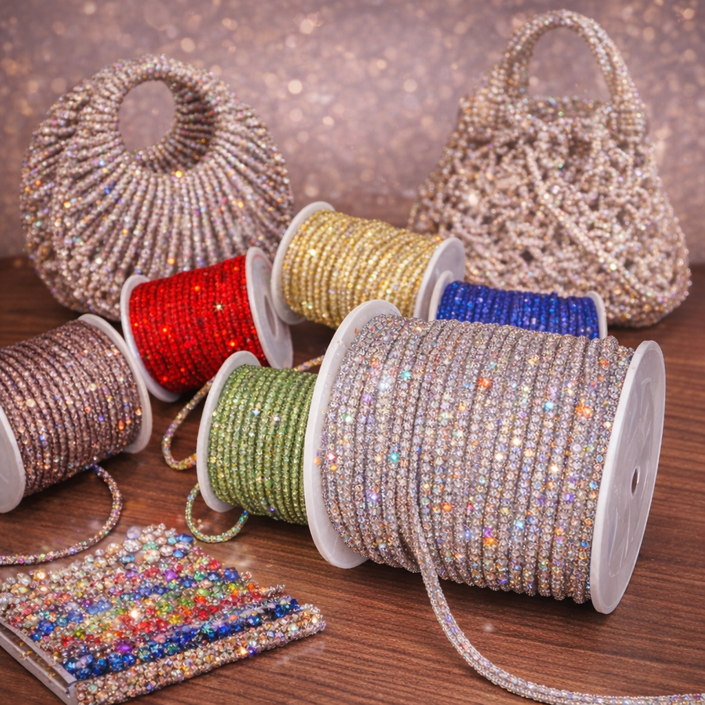 Cordino Strass per Borse Handmade | Mille Colori - WE MAKE DIY -MILLE COLORI