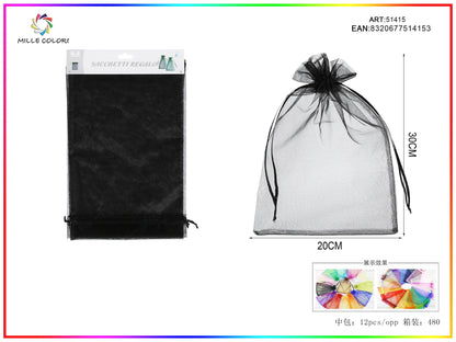 Sacchetti in organza 20cm*30cm 3pz