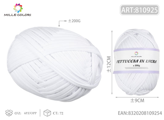 FETTUCCIA IN LYCRA 200G BIANCO