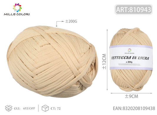 FETTUCCIA IN LYCRA 200G CACHI CHIARO