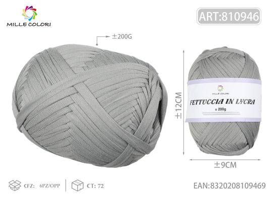 FETTUCCIA IN LYCRA 200G GRIGIO CHIARO