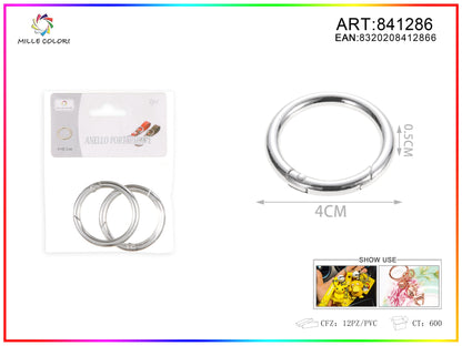 Anelli per borsa  0.5x4cm 2pz