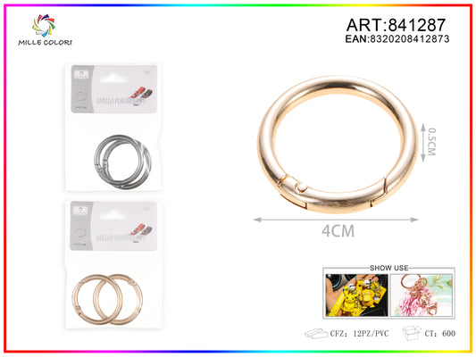Anelli per borsa  0.5x4cm 2pz