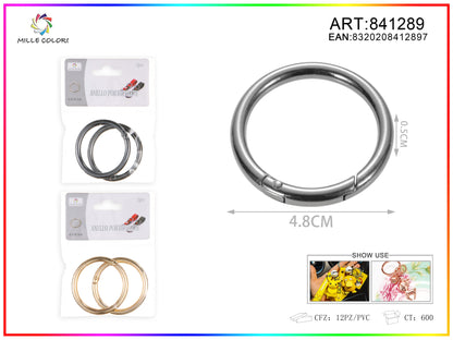 Anelli per borsa 0.5x4.8cm 2pz