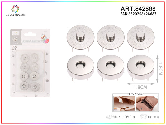 BOTTONI MAGNETICI 1.8CM 4PZ