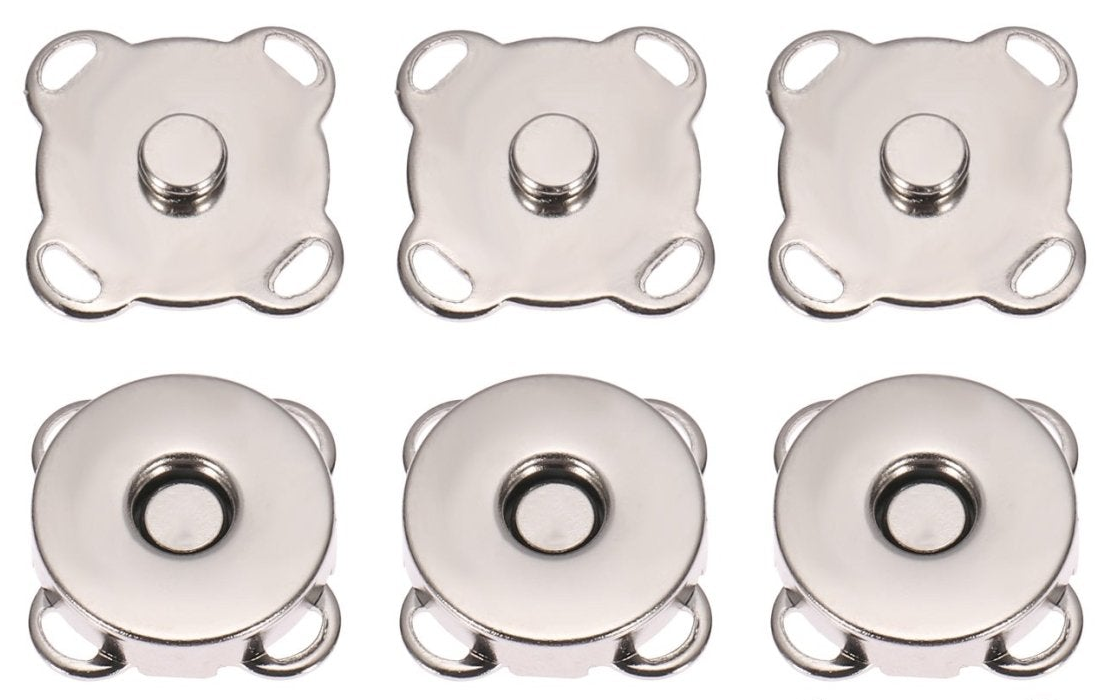 ARGENTO – Bottoni Magnetici Margherita 1.4 Cm 3pz – Foto prodotto