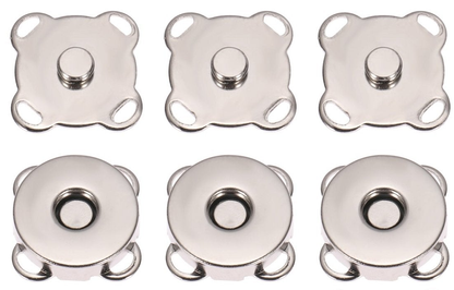ARGENTO – Bottoni Magnetici Margherita 1.4 Cm 3pz – Foto prodotto