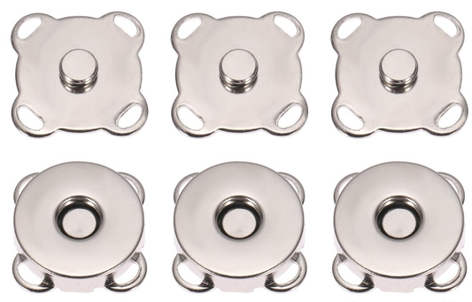 ARGENTO – Bottoni Magnetici Margherita 1.4 Cm 3pz – Foto prodotto