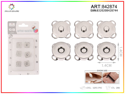 BOTTONI MAGNETICI MARGHERITA 1.4CM 3PZ