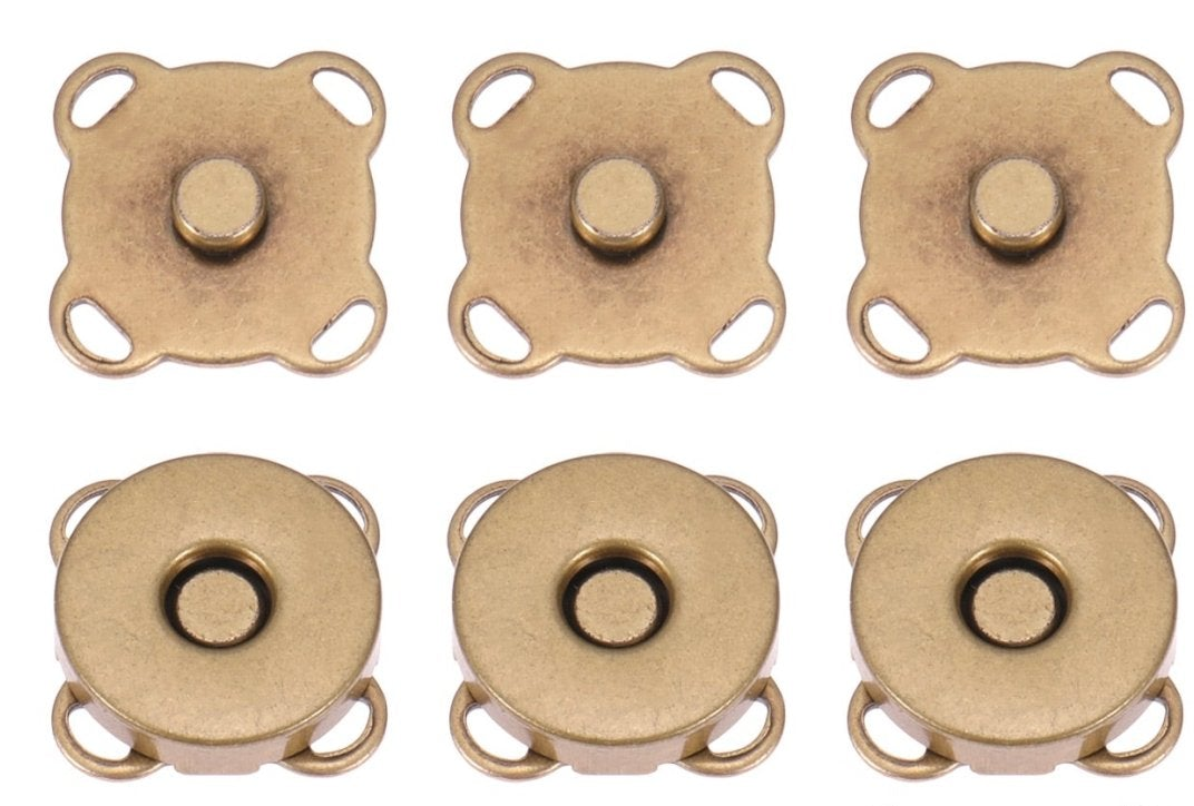 BRONZO ANTICO – Bottoni Magnetici Margherita 1.4 Cm 3pz – Foto prodotto