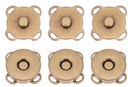 BRONZO ANTICO – Bottoni Magnetici Margherita 1.4 Cm 3pz – Foto prodotto